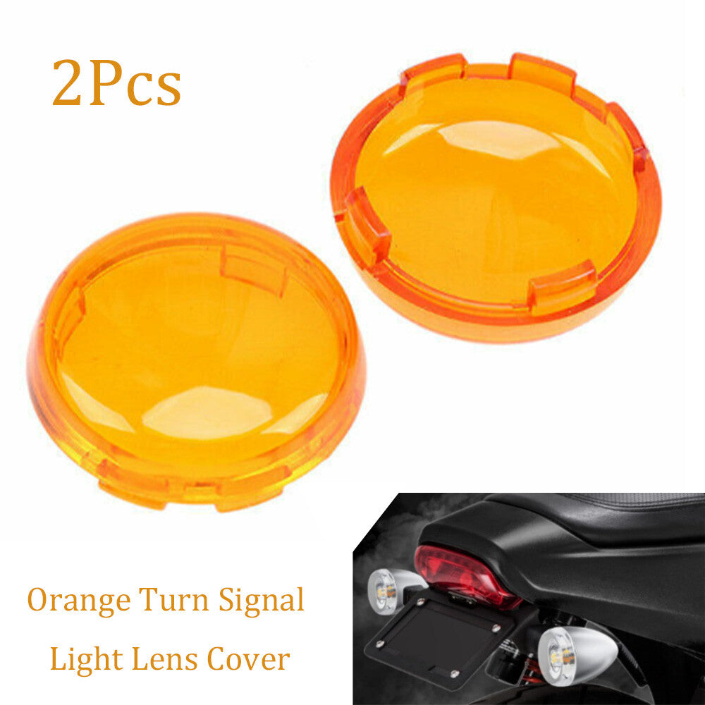 2-Pack Motorcycle Turn Signal Lens Covers for Harley Dyna Softail Sportster n