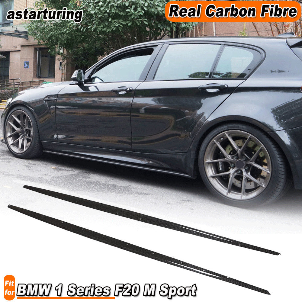 Carbon Fiber Side Skirts Trim for BMW 1 Series F20 M Sport Hatchback 4D 2015-18