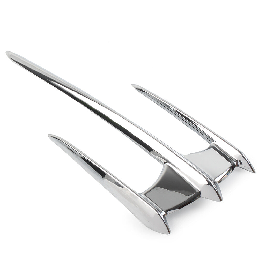 Chrome Goldwing Fairing Trunk Lid Accents for Honda GL1800 2001 - 2011 Q