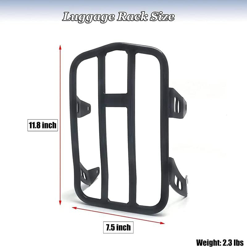 Black Rear Solo Luggage Rack For Indian Scout Bobber Sixty / Twenty 2020-2024