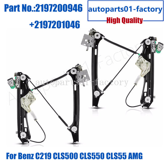 Front LeftRight Window Regulator for Mercedes-Benz C219 CLS500 CLS550 CLS55 AMG