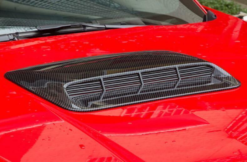 for Ford for Mustang 2015-2022 Carbon Fiber Engine Inlet Air Intake Hood Vent Cover