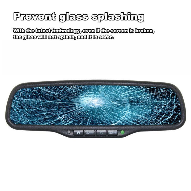 4.3-inch Digital LCD Dual-Screen Anti-Glare Car Rearview Monitor Mirror and Mount - n