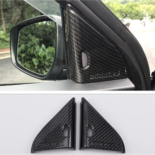 2017-2020 for Nissan Kicks Carbon fiber look Front A Post Door Trim Cover 2P