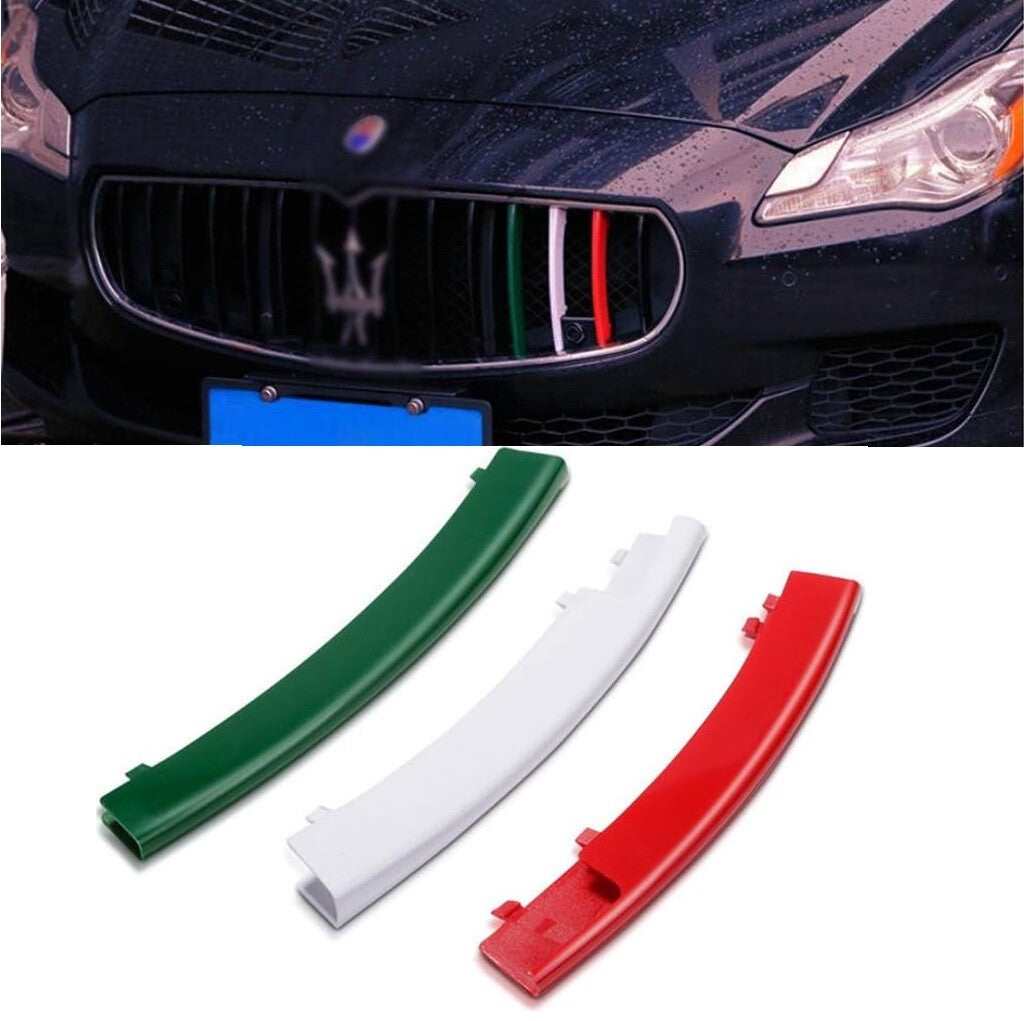 3-Piece Front Grille Insert Cover for Maserati Quattroporte ABS (2013-2016) n