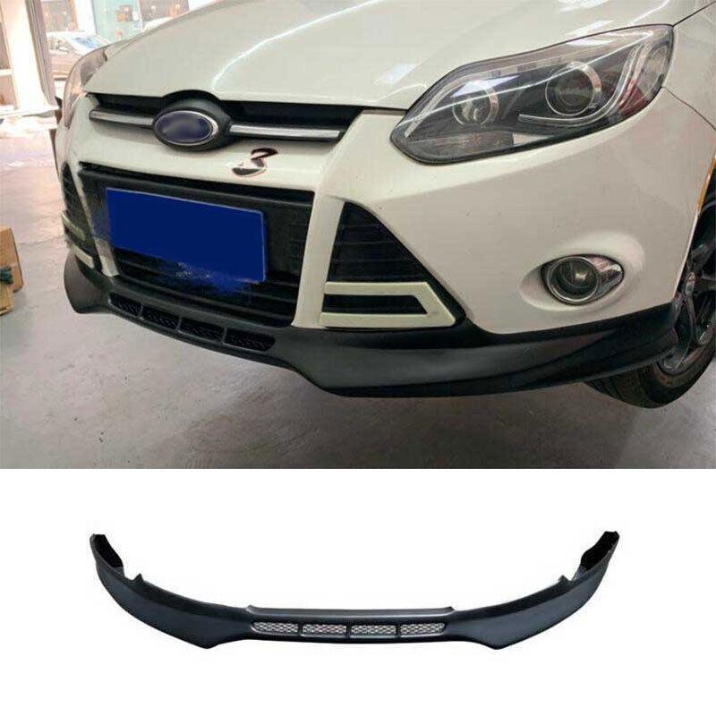 Fit for Ford Focus Primer Black Front Bumper Lip Spoiler Bodykit Refit 2012-2014