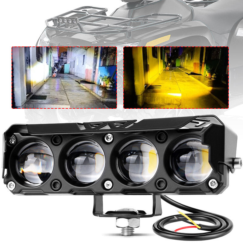 1x 25W LED Work Light Bar Fog Driving Lamp Spot Pods Car SUV ATV Yellow White