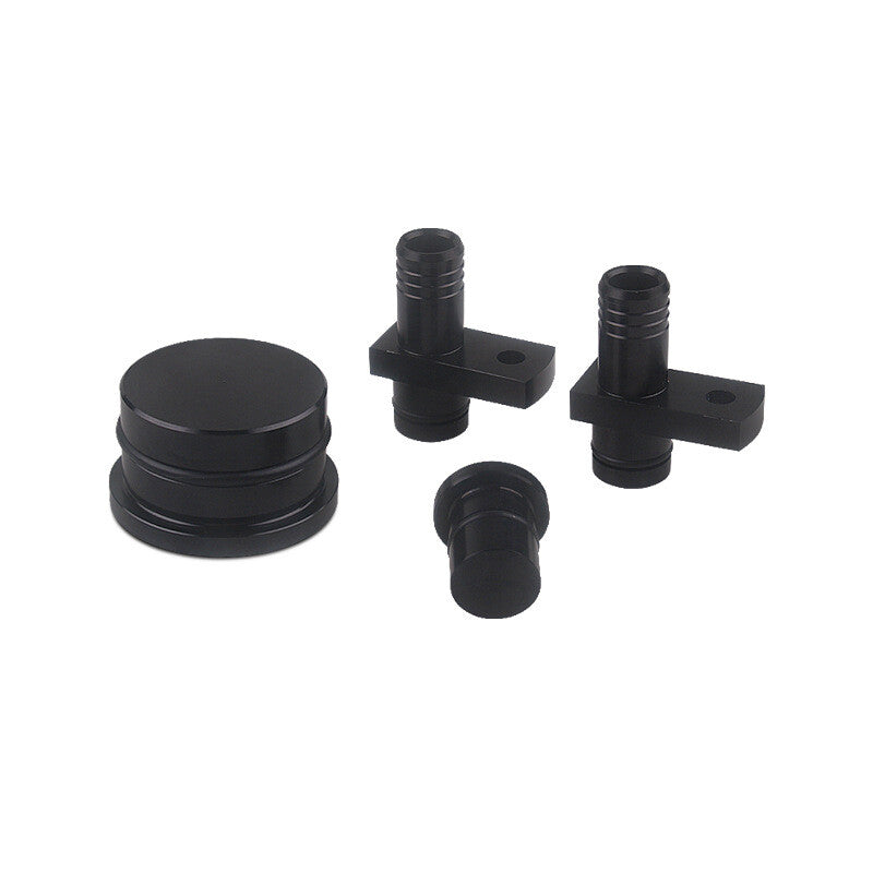Reroute Resonator Kit Replacement For GM Duramax 6.6L 2004.5-2010 Black