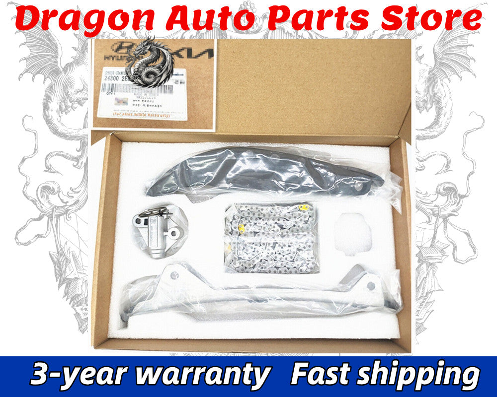 4PC Engine Timing Chain Kit for Hyundai for Elantra Kona for Kia Forte 24321-2E010 Q