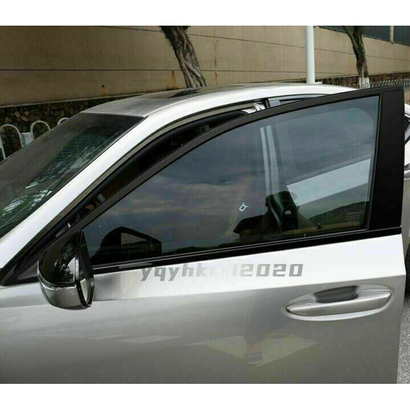 For 2019-2022 for Lexus ES250 ES350 300H Black Stainless Car Window Trim Strip Cover