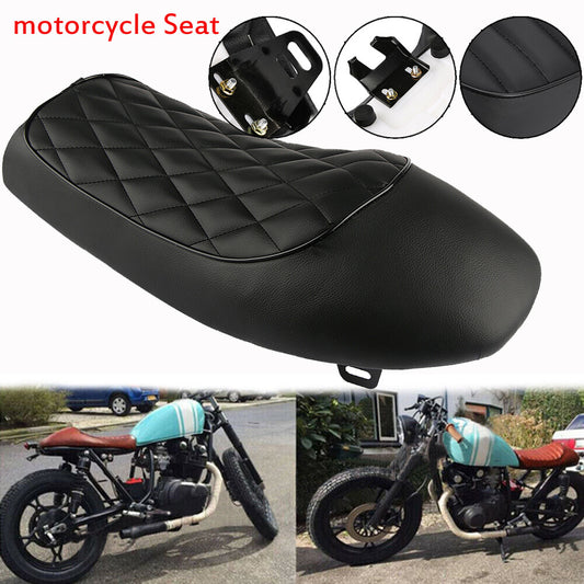 Brat Diamond Flat for Seat Vintage Motorcycle Saddle For Cafe Racer for Honda Universal