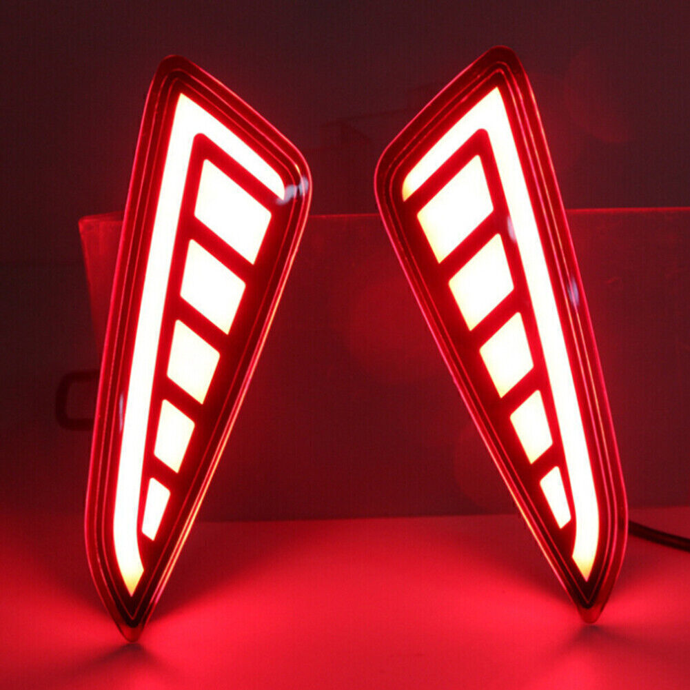 Fit for Toyota CHR 2017-2018 Rear Bumper Lights LH+RH 7shape Style Assembly Refit Q