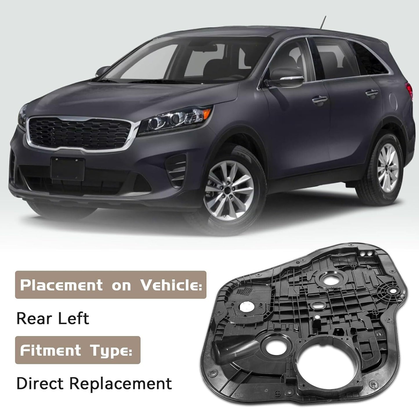 83471C5000 Power Window Regulator Rear Left for Kia Sorento 2016-2020 n