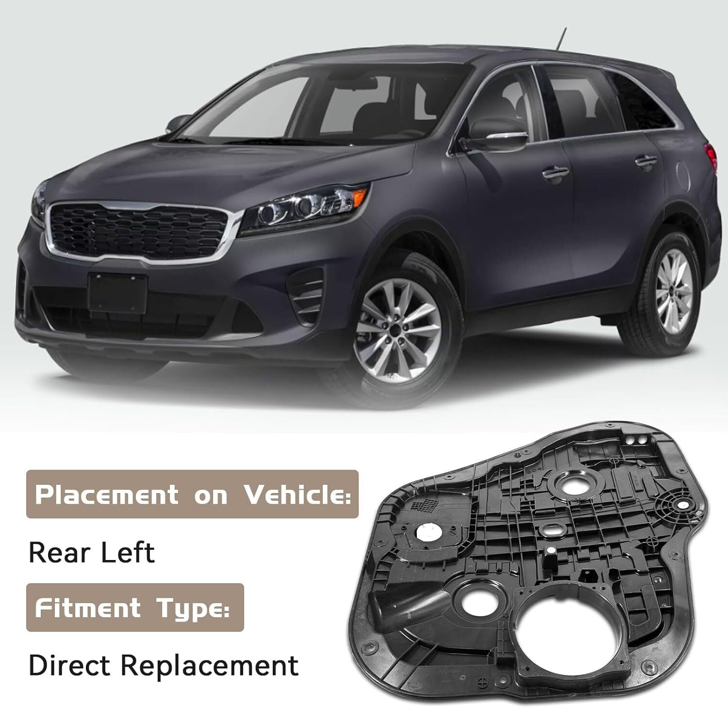 83471C5000 Power Window Regulator Rear Left for Kia Sorento 2016-2020 n