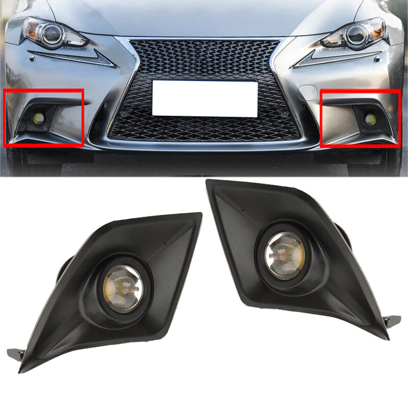Front Bumper Fog Light Lamp w/Harness Fit for Lexus IS250 IS350 IS200t IS300