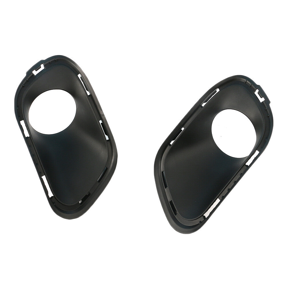 2Pcs Front Left Right Bumper Fog Light Bezel for Jeep Cherokee 2014-2015 Black