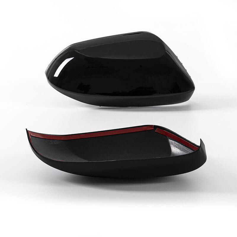 2PCS Fit for Corolla 2019-2024 Bright Black Side Mirrors Rearview Cover v