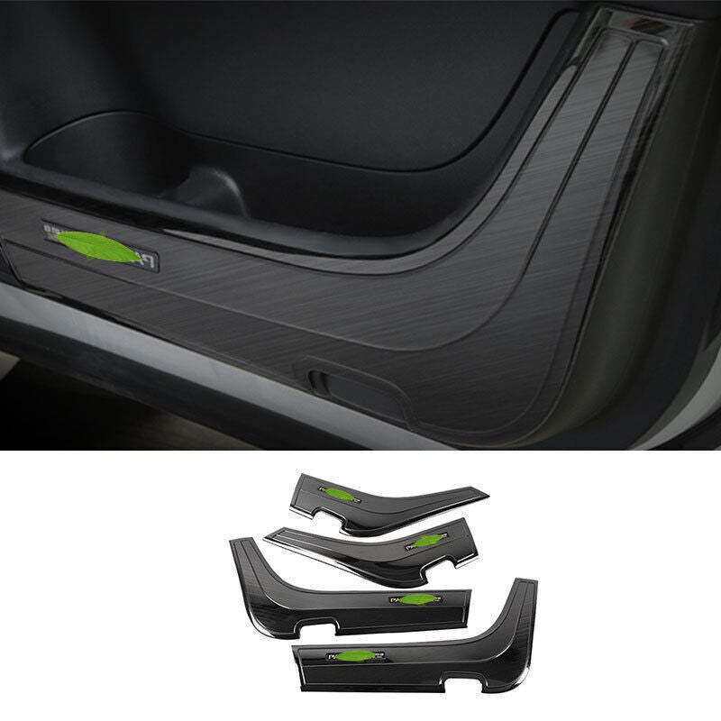 Black Steel Inner Door Anti-Kick Panel Cover Trim for Nissan Armada Y62 17-2020