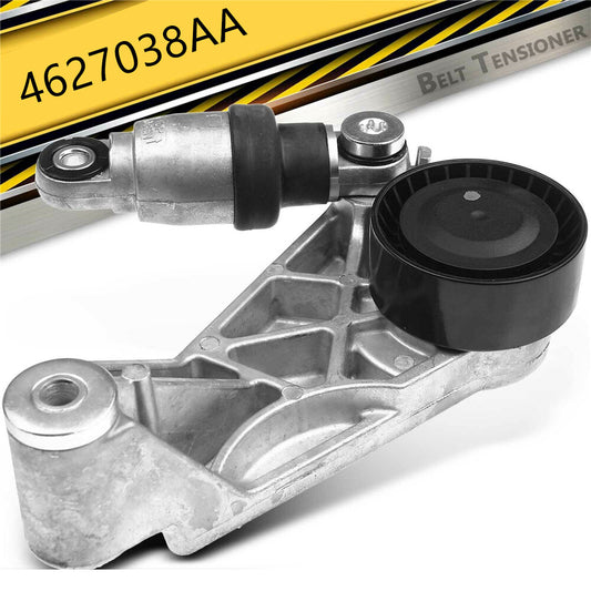 Car Drive Belt Tensioner w/ Pulley 04627038AA For 2012-18 for Jeep for Wrangler JK 3.6L Q