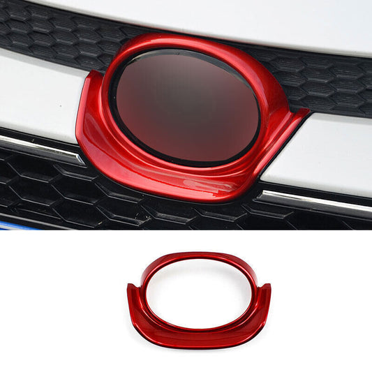for Toyota for Corolla 20-2024 Gloss Red Front Mesh Grill Emblem Badge Frame Trim 1X