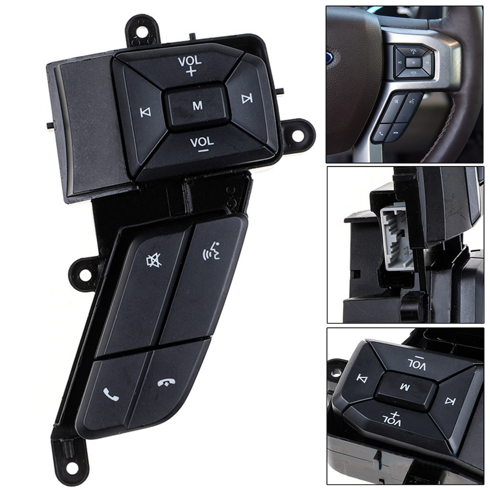 Fit For 15-18 F150 F250 F350 Right Steering Wheel Volume Sync Switch Button n