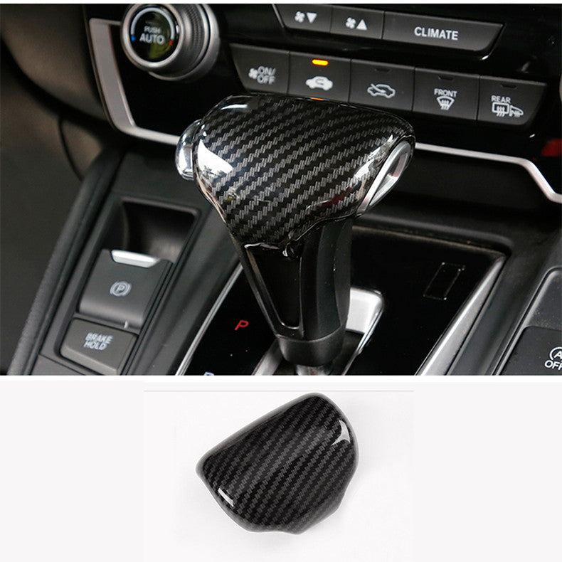 for Honda CR-V CRV 2017-2022 Carbon fiber Gear Shift Knob Molding Cover Trim cap