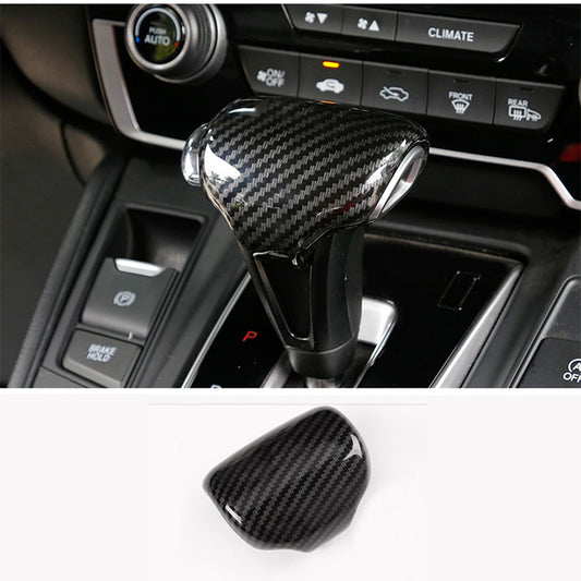for Honda CR-V CRV 2017-2022 Carbon fiber Gear Shift Knob Molding Cover Trim cap