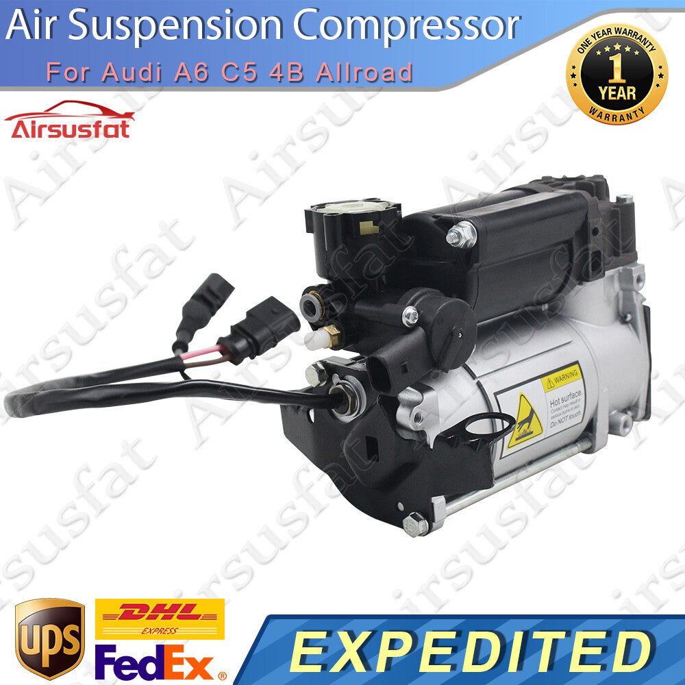 Fit for Audi A6 C5 4B Allroad Air Suspension Compressor Pump w/Sensor 4Z7616007