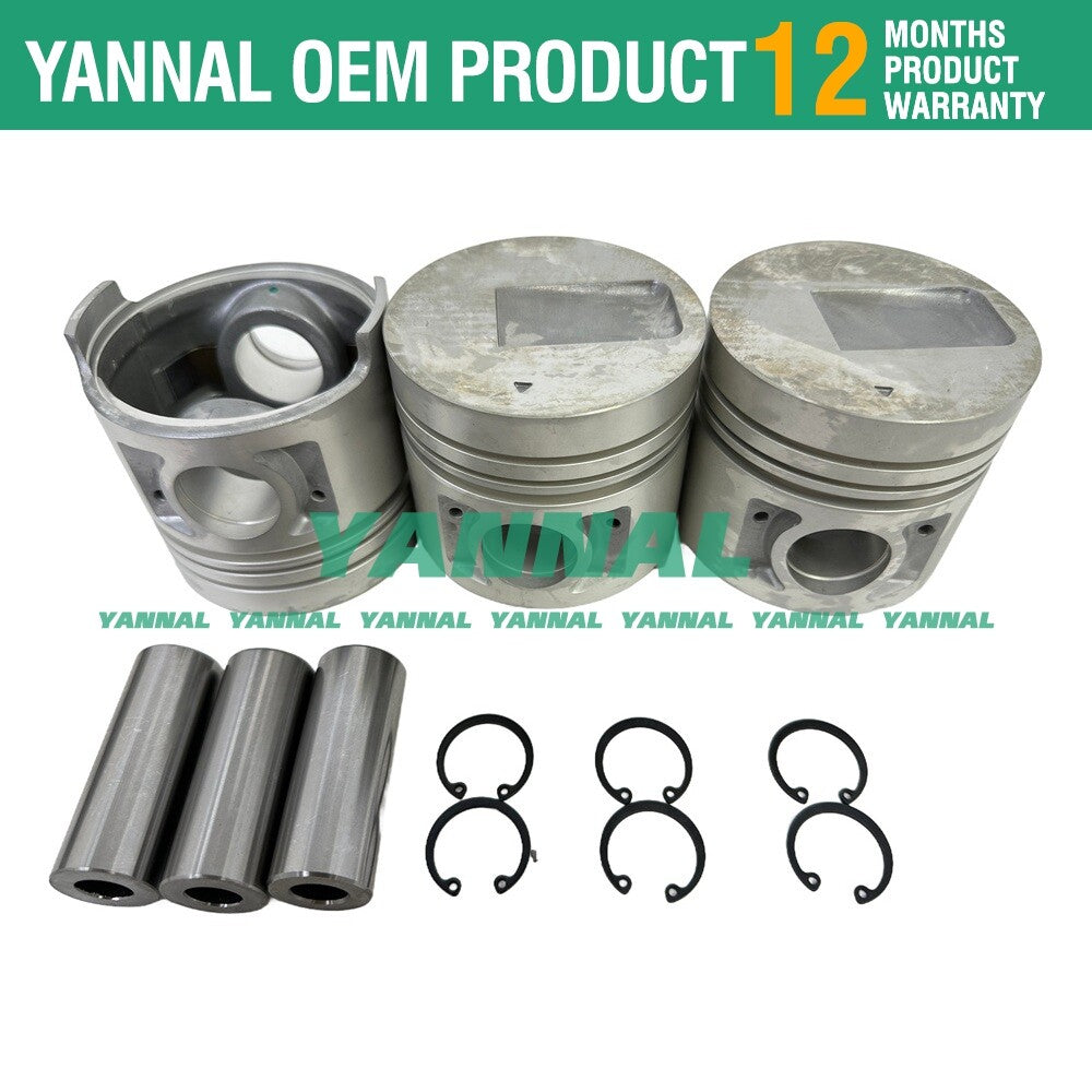 S3L2 piston with piston rings for S3L overhaul and rebuild kit engine -