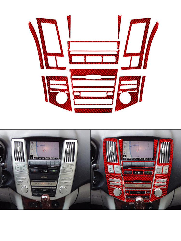 Center Control Outer Frame Trim Cover Carbon Fiber For COBALT 2005-10 v