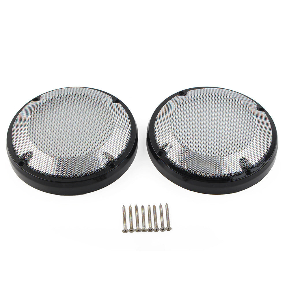 6.5Saddlebag Lid Speaker Grill Mesh Cover for Harley Touring Electra Glide 83+