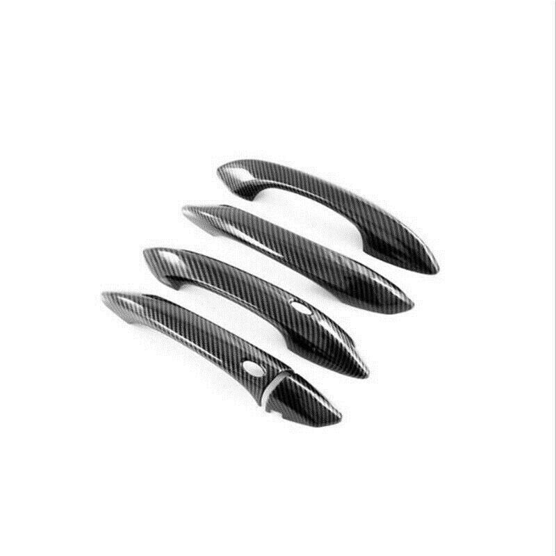for Hyundai for Tucson 2023 ABS Carbon Exterior Door Handle Trim Cover 5PCS n