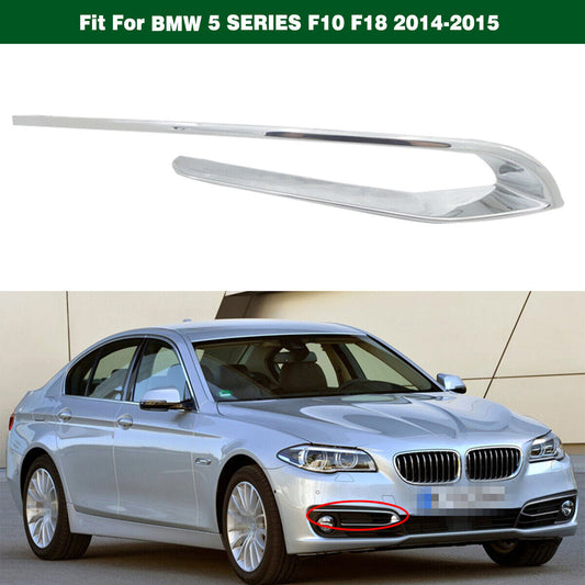 Right Side Front Bumper Chrome Molding Trim for BMW 5SERIES F10 F18 2014-2015