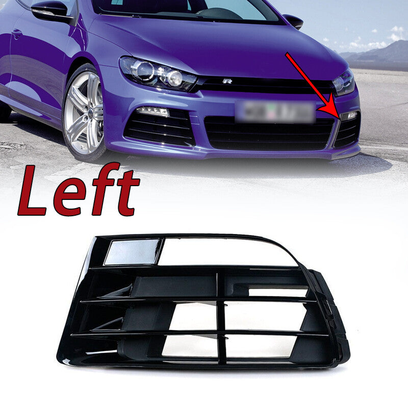 Left for Volkswagen for VW Scirocco R 2009-2014 Front Bumper Fog Light Cover Grille