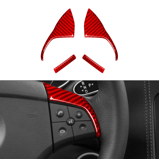 Red Carbon Fiber Passenger Glove Box Strip Cover Trim for Audi Q7 2007-2015 v