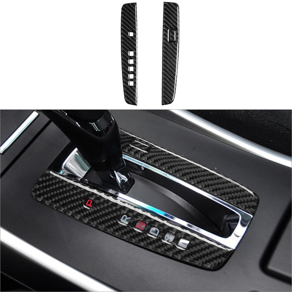 Black Carbon Fiber Storage Box Strip Cover Trim For Explorer 2013-2019 v