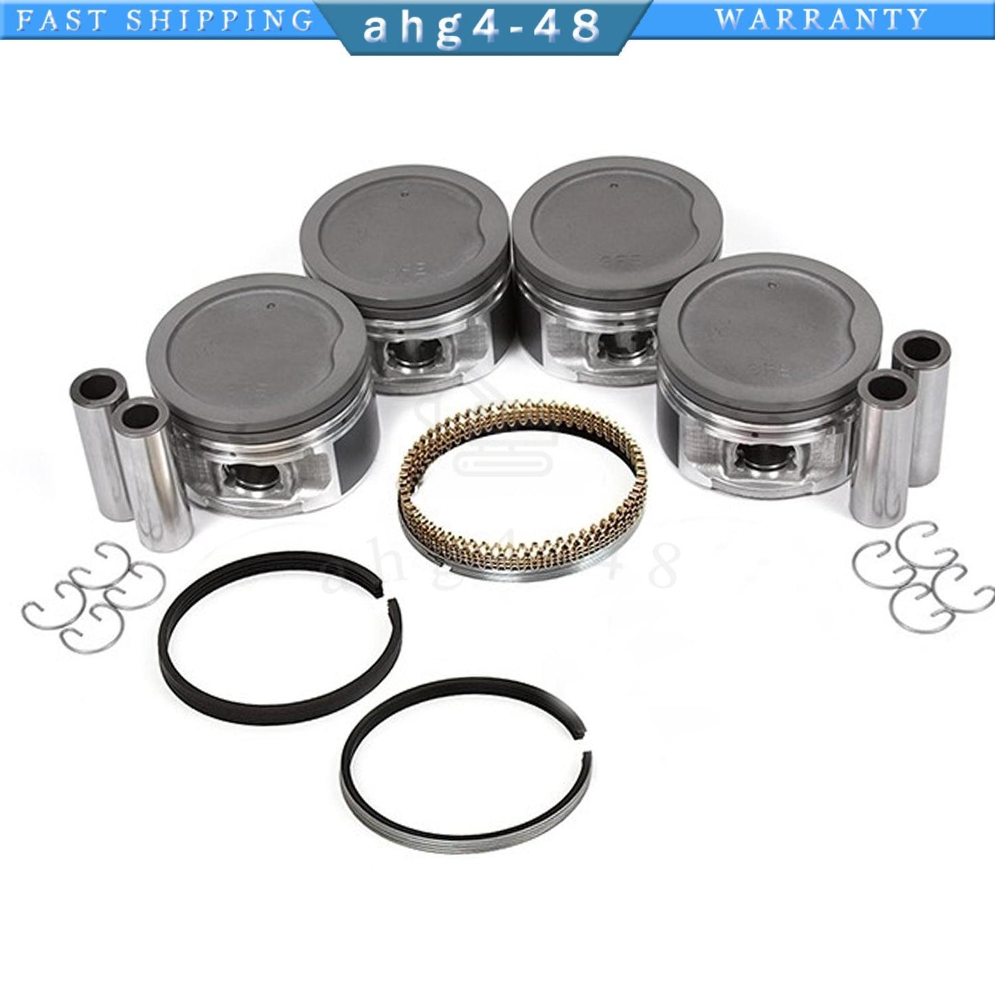 4-piece engine piston kit for 94-04 Tacoma 4Runner T100 2.7L DOHC 3RZFE