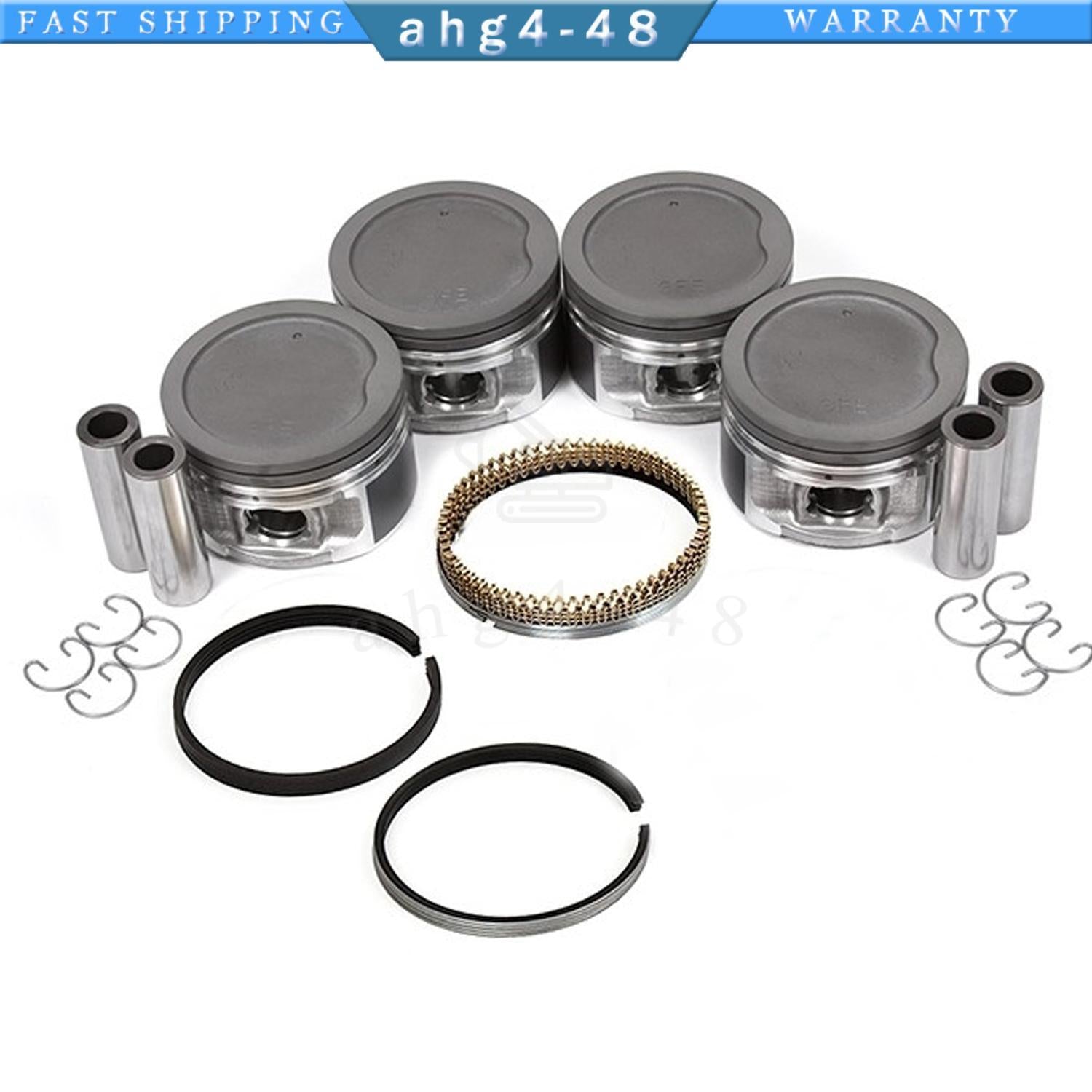 4-piece engine piston kit for 94-04 Tacoma 4Runner T100 2.7L DOHC 3RZFE