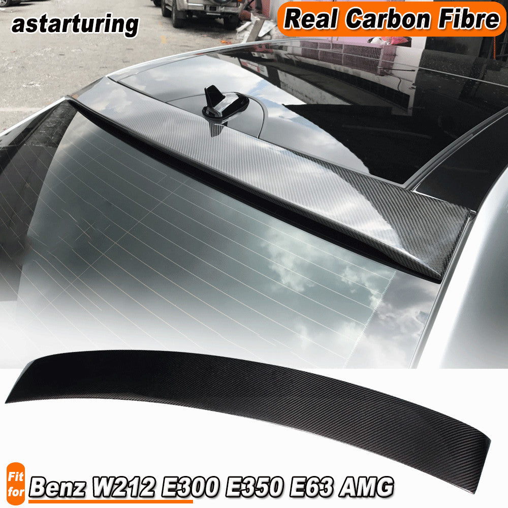 for Mercedes W212 E300 E350 E63 10-13 REAL Carbon Rear Roof Spoiler Top Wing