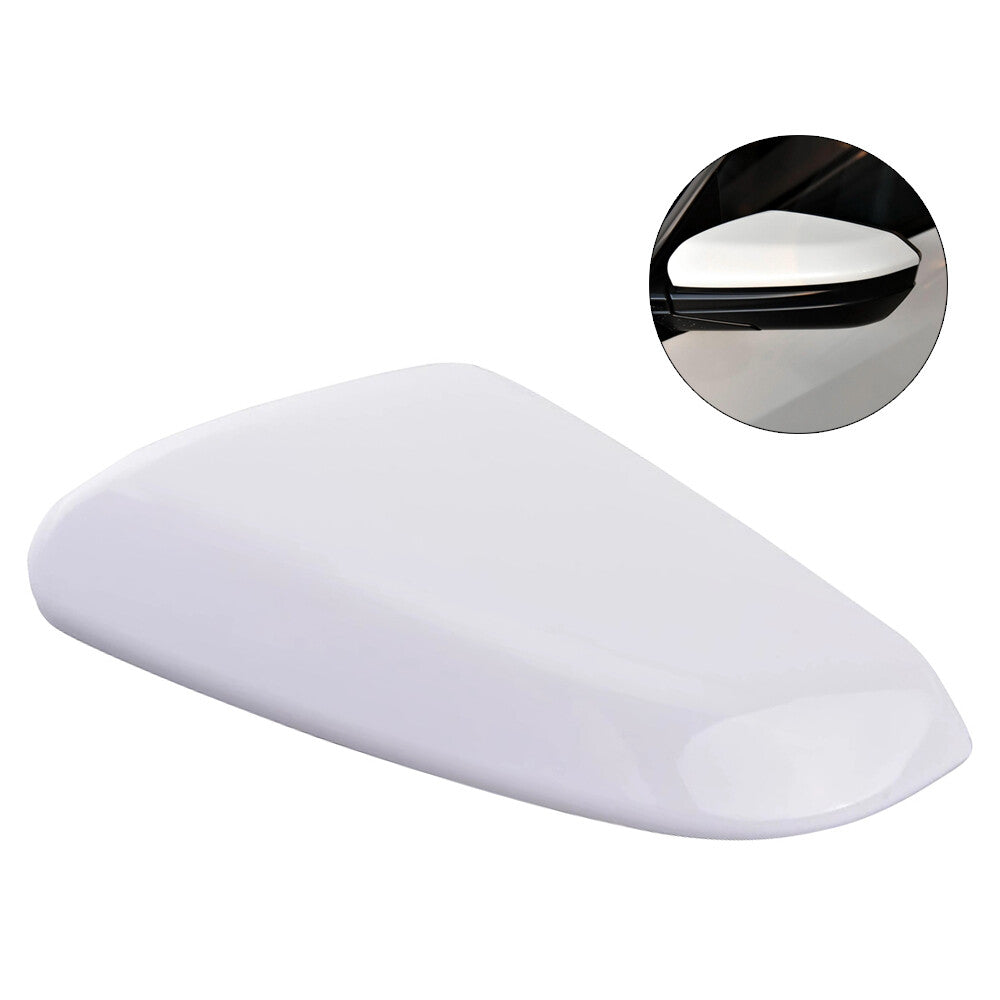 Exterior Front Rearview Mirror Cover Left Side White for Honda for Civic 2016-2020