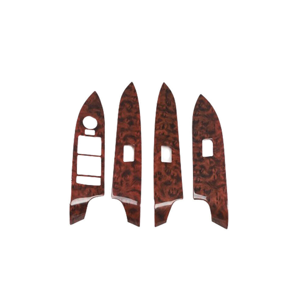 for Cadillac XTS 2013-17 Agate Wood Grain Door Window Switch Lift Cover Trim 4P