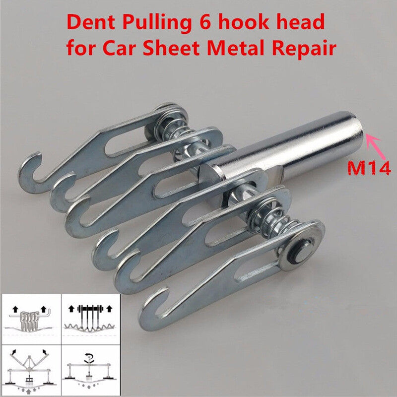 6Fingers Durable M14 Hook Head Thread Dent Pulling Claw Paw for Spot Welding Kit v