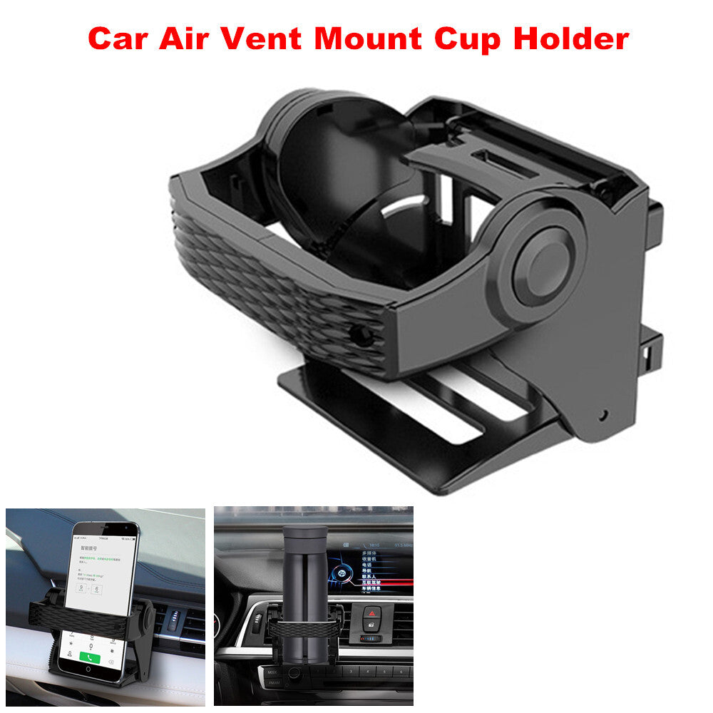Car air vent cup holder/bracket holder, universal for mobile phones, water bottles, and beverage bottles - n