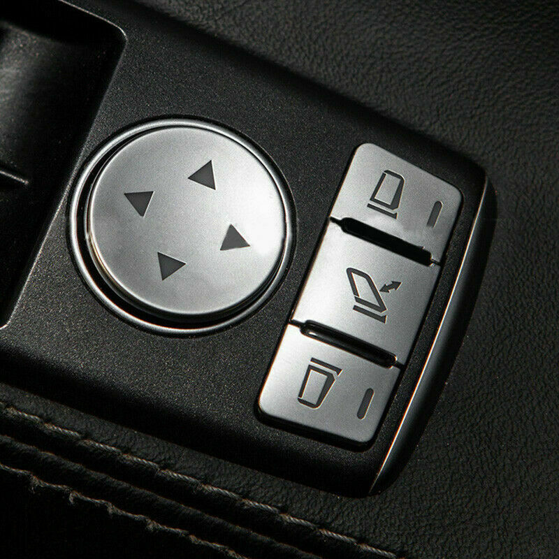 ABS Chrome Door Power Window Switch Sequins Cover for Tesla Model X S