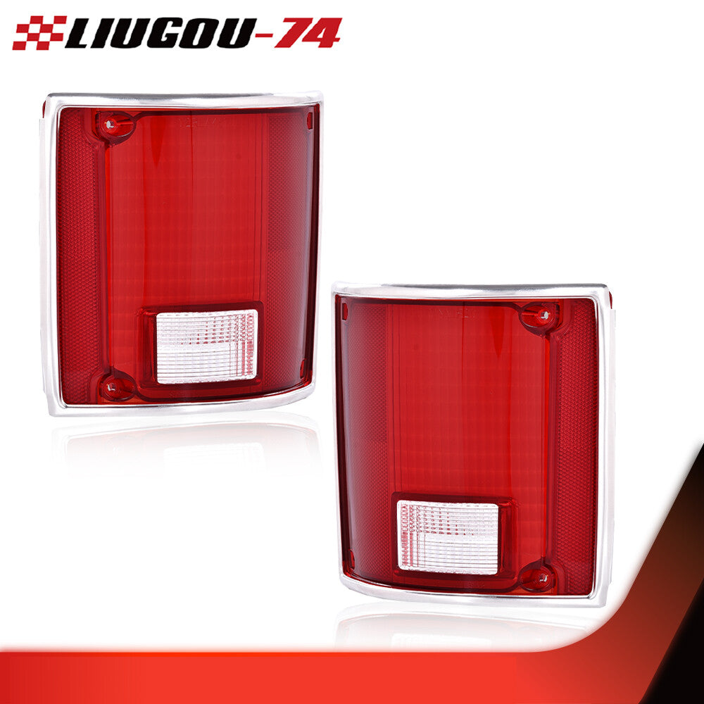 Fits 75-86 for Chevrolet C10 taillights, lens drive and passenger side 2-piece set