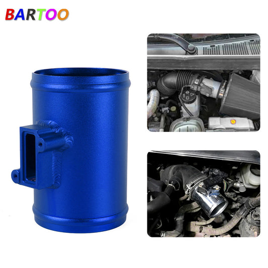 New Blue 3 76MM MAF Mass Air Flow Sensor Mount Adapter for Ford for Nissan