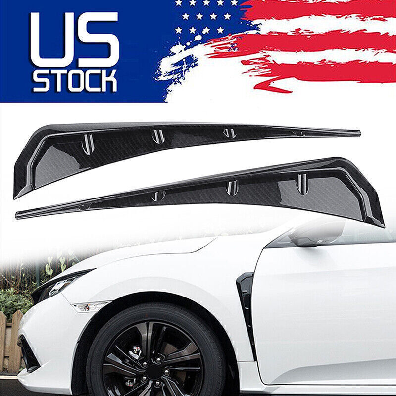 Side fender vent covers with carbon fiber trim suitable for 2016-2021 for Honda for Civic pairs. Q