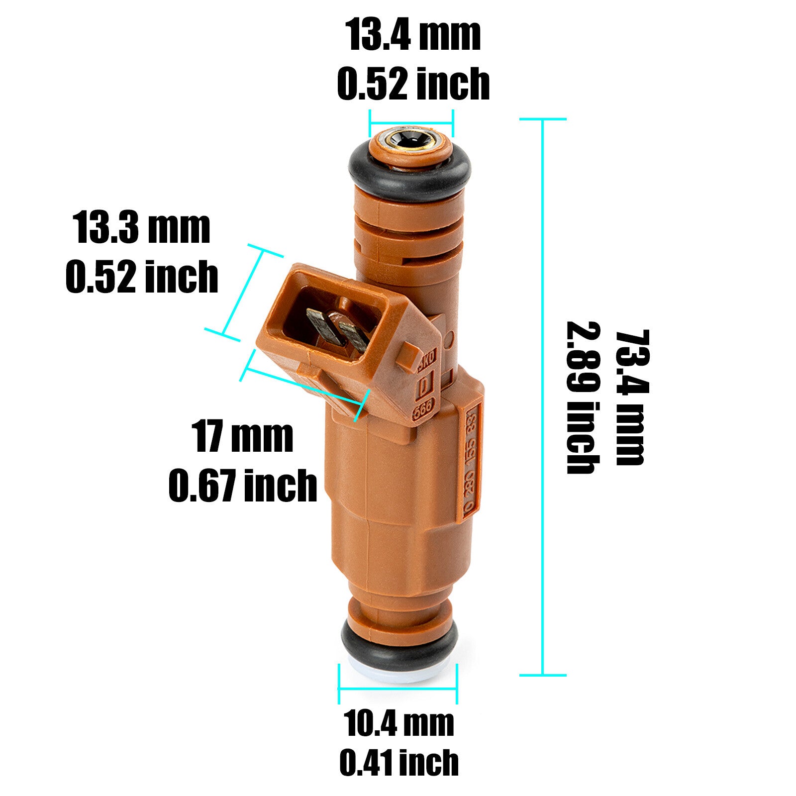 5X 91863400 Fuel Injectors for Volvo S60 S80 C70 V70 XC90 2.4L 2.5L 98-09 NEW