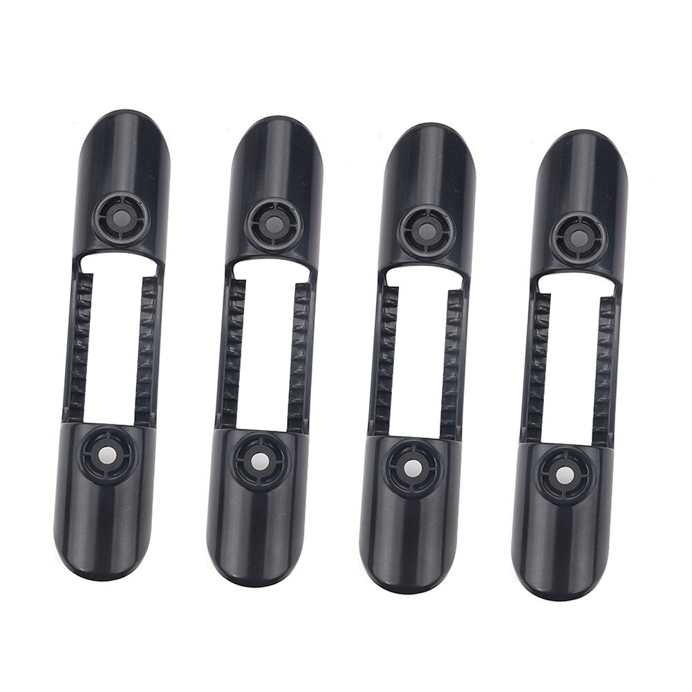 Kayak Marine Boat Paddle Clip Holder With 8 Screws Black ABS 151mm31.5mm 4pcs