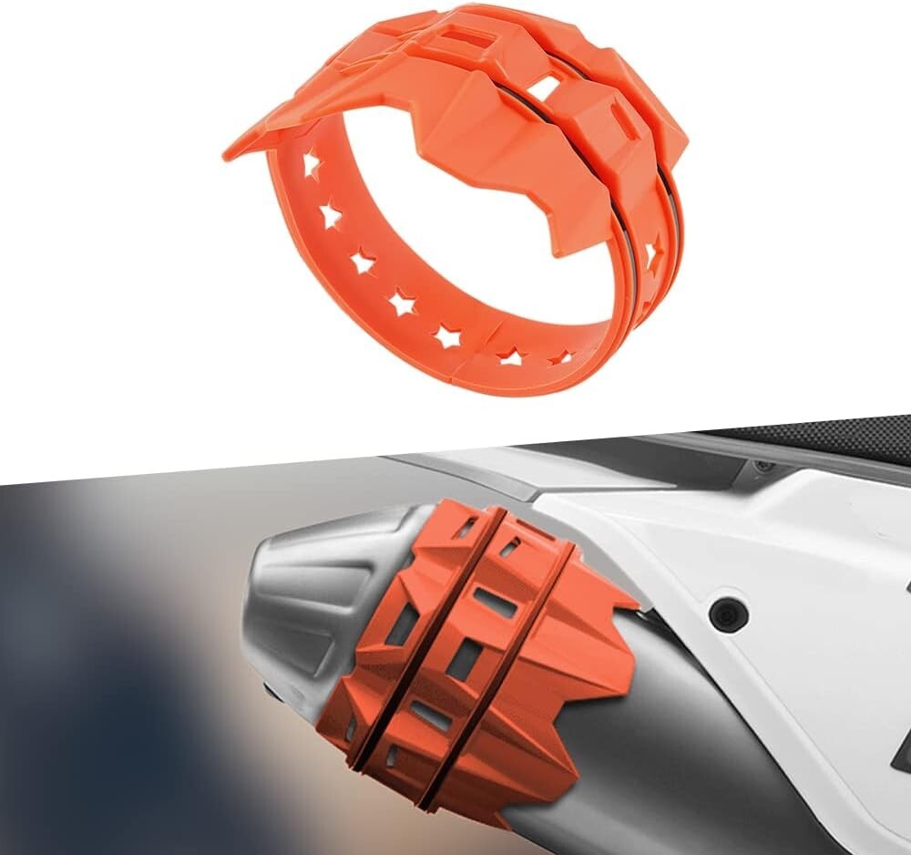 Orange Universal Escape Tail End Pipe Guard Protector Protection for Hon-, for Yama